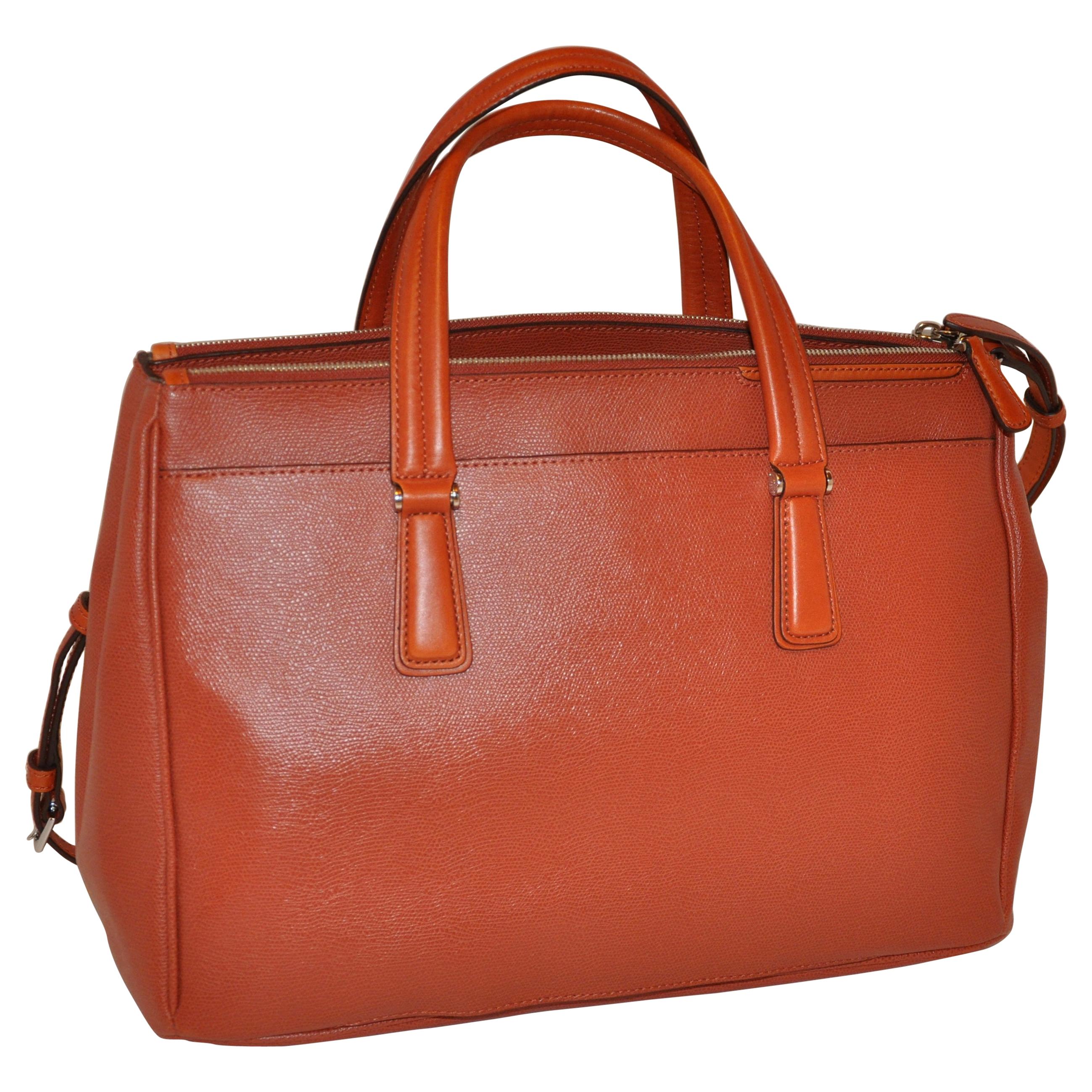 Tumi "Limited Edition" "Three-Compartment" Textured Business Travel Handbag 