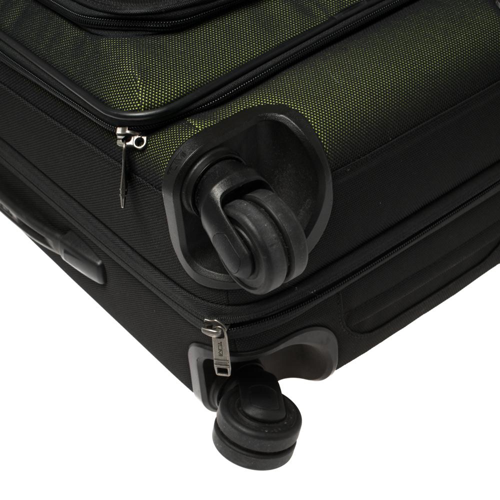 TUMI Metallic Ombre Green/Black Mesh and Nylon Merge Expandable Trolley Suitcase 4