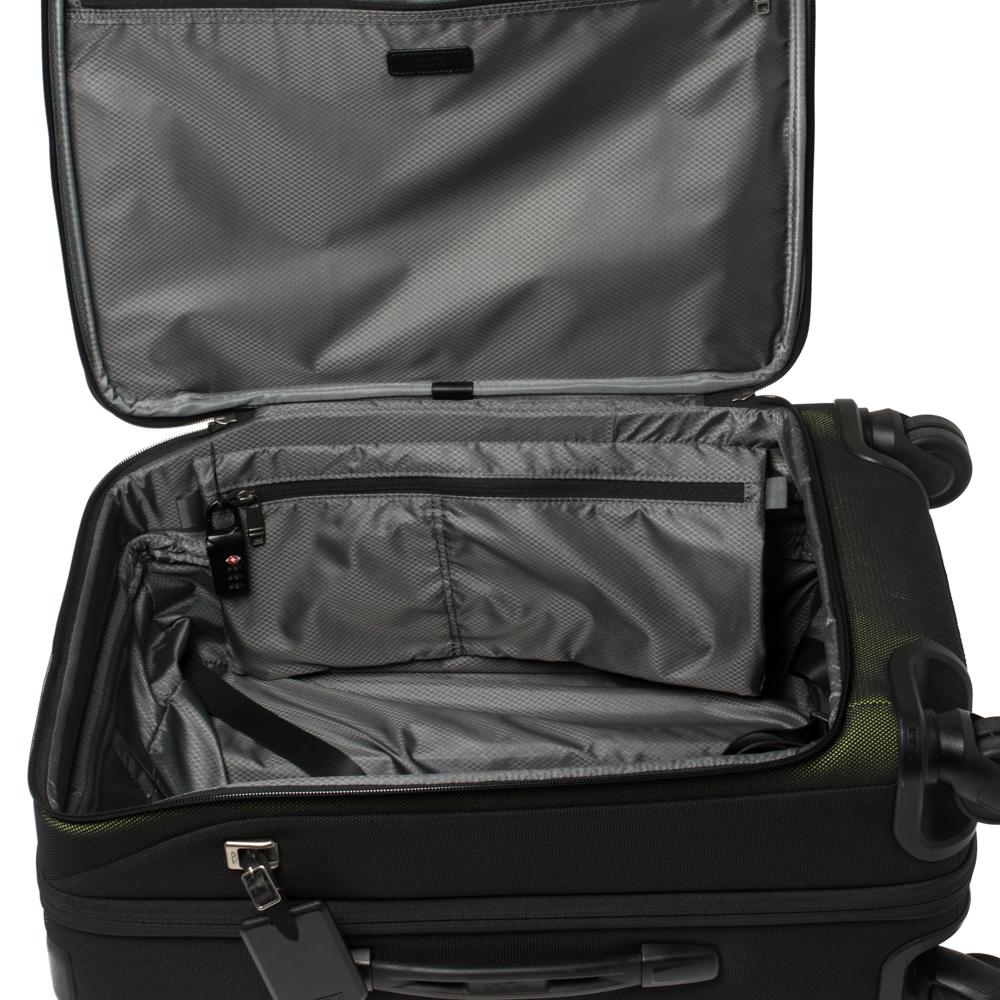 TUMI Metallic Ombre Green/Black Mesh and Nylon Merge Expandable Trolley Suitcase 1