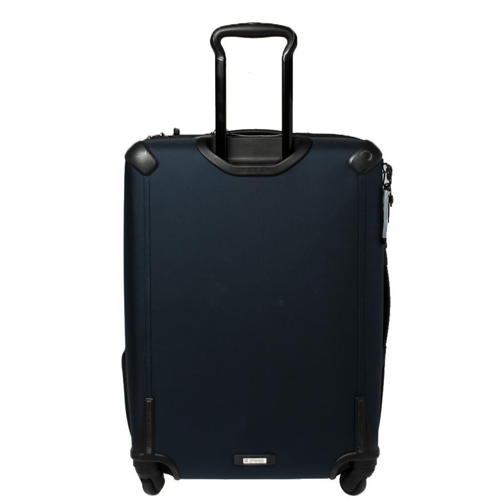 navy nylon luggage bag