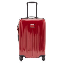 Vintage TUMI Red 4 Wheeled V4 International Expandable Carry On Luggage