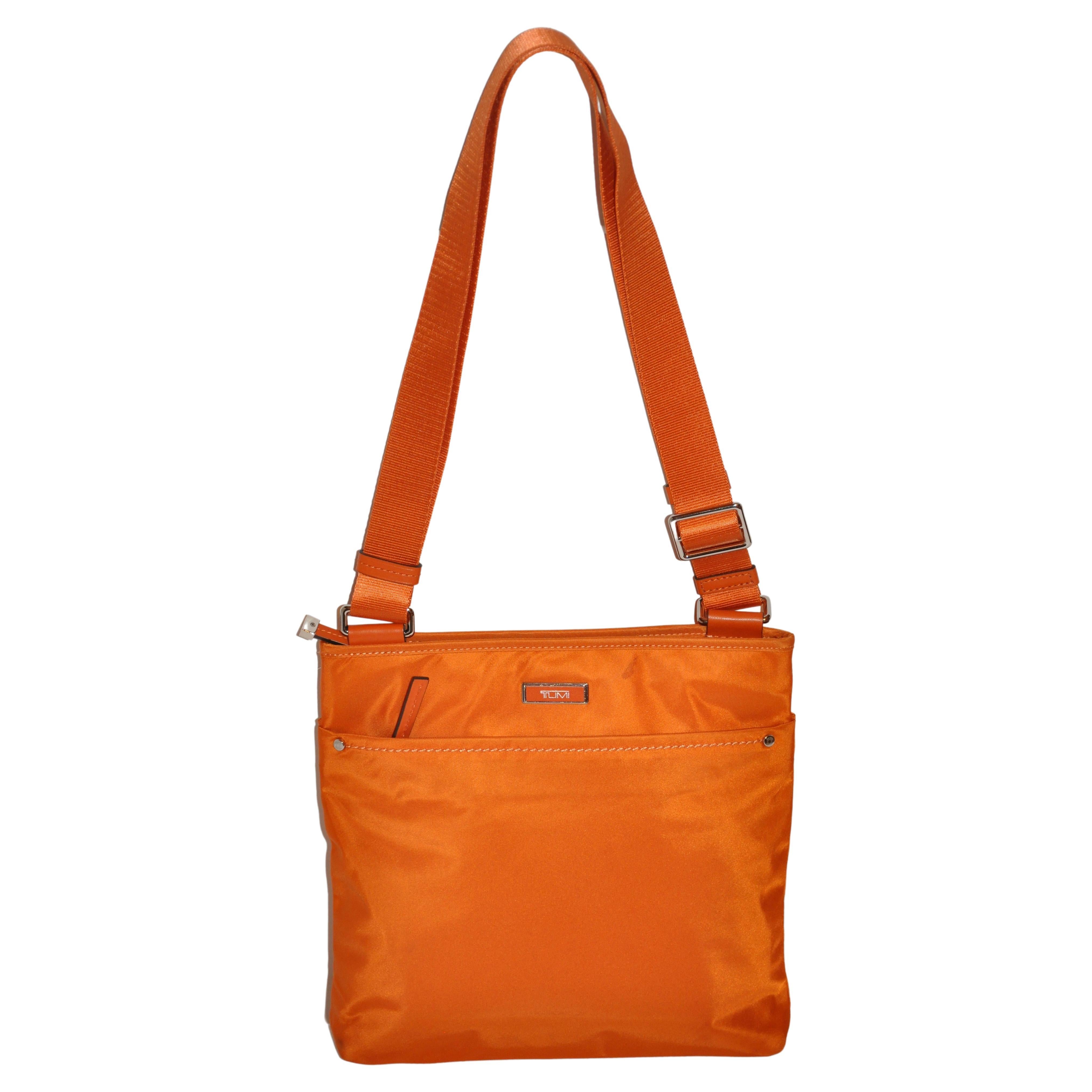 Tumi Warm Tangerine Crossbody Shoulder Bag