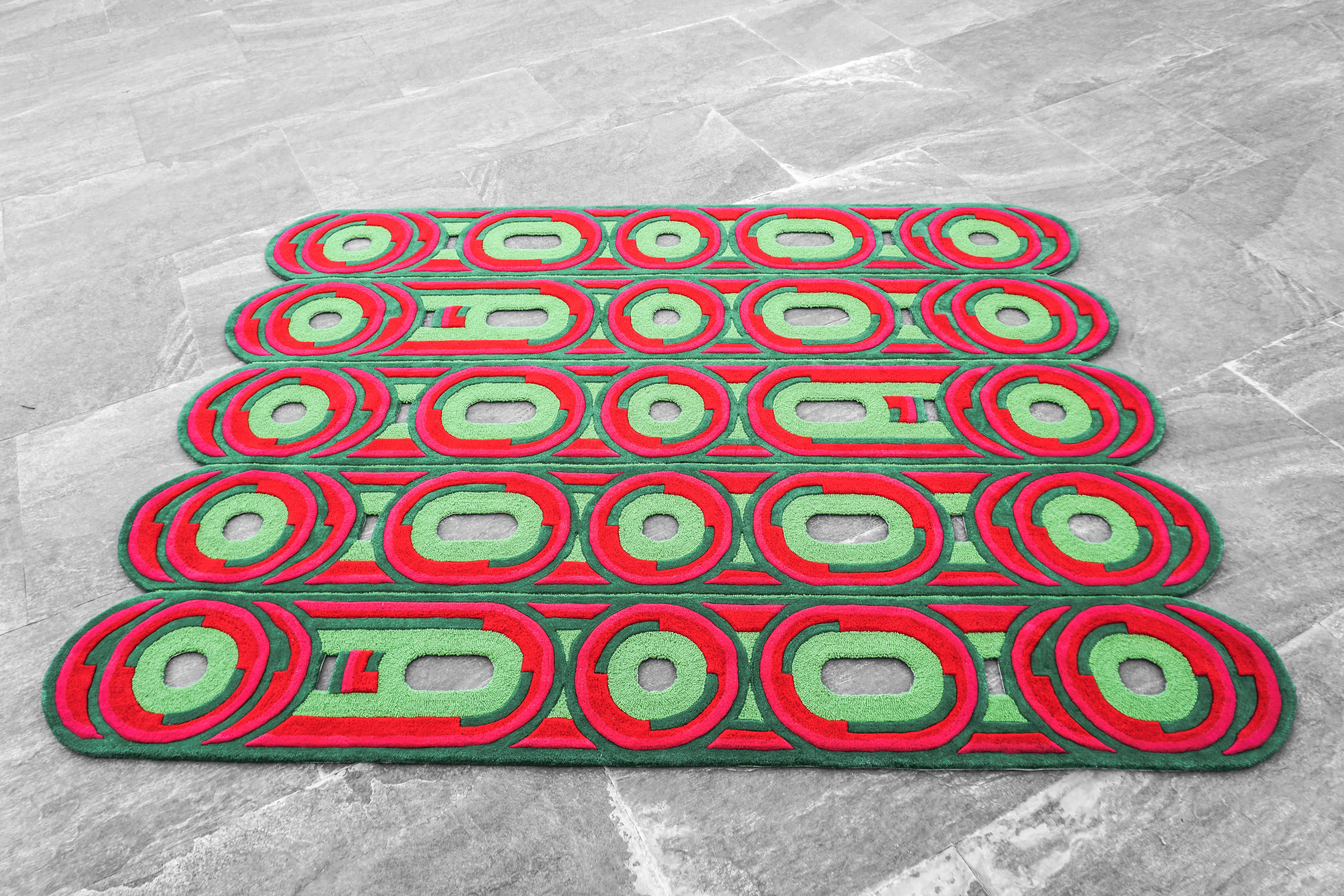 Modern Tuna Rug by Lilia Cruz Corona Garduño