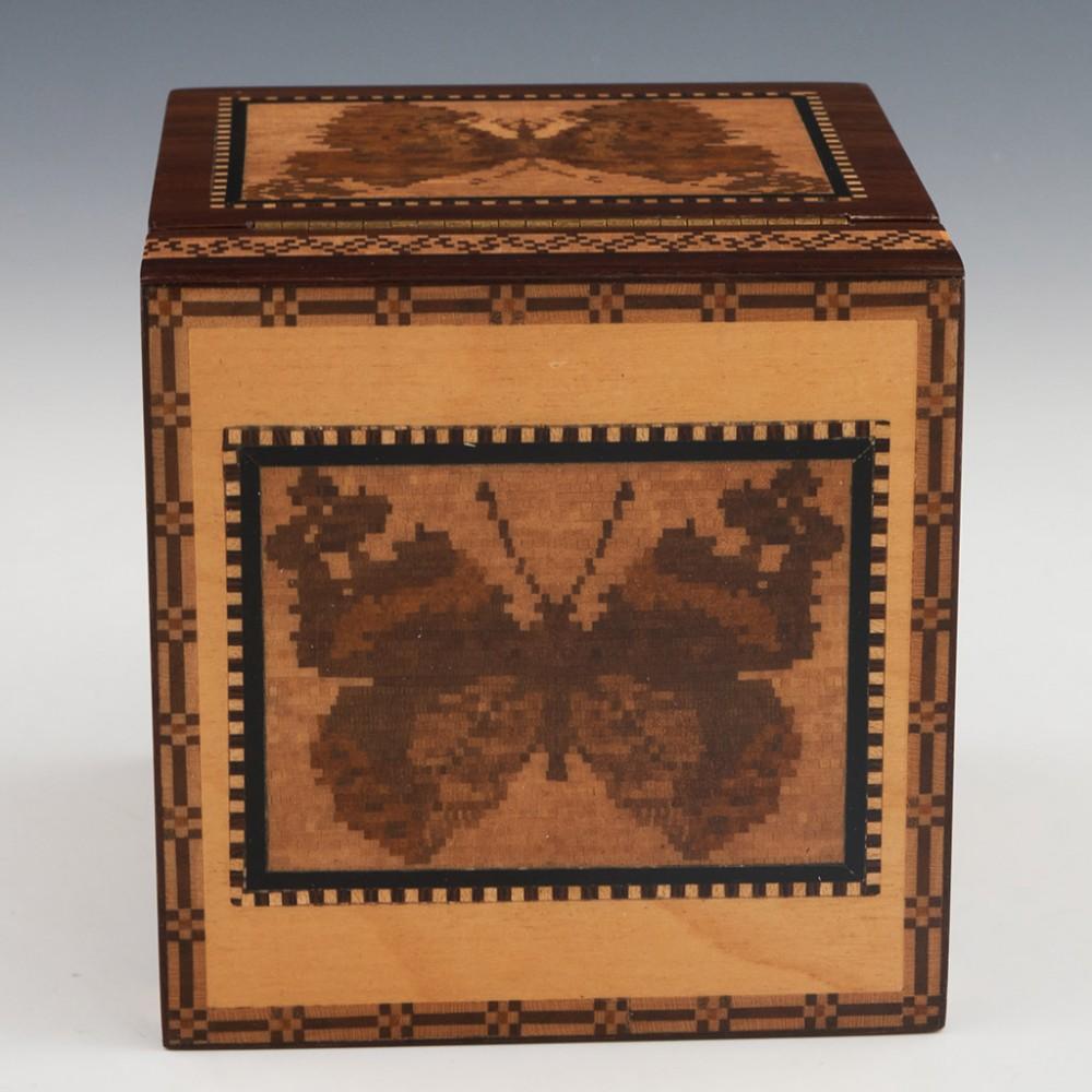 Tunbridge Ware - A Robert Vorley Painted Lady Butterfly Box, 2010 For Sale 1