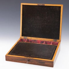 Tunbridge Ware - An Early Writing Slope with Geometric Designs, c1835
