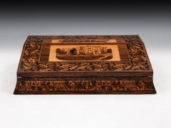 Tunbridge Ware Antique Writing Slope Hever Castle, 19th Century