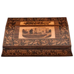 Tunbridge Ware Antique Writing Slope Hever Castle, 19th Century