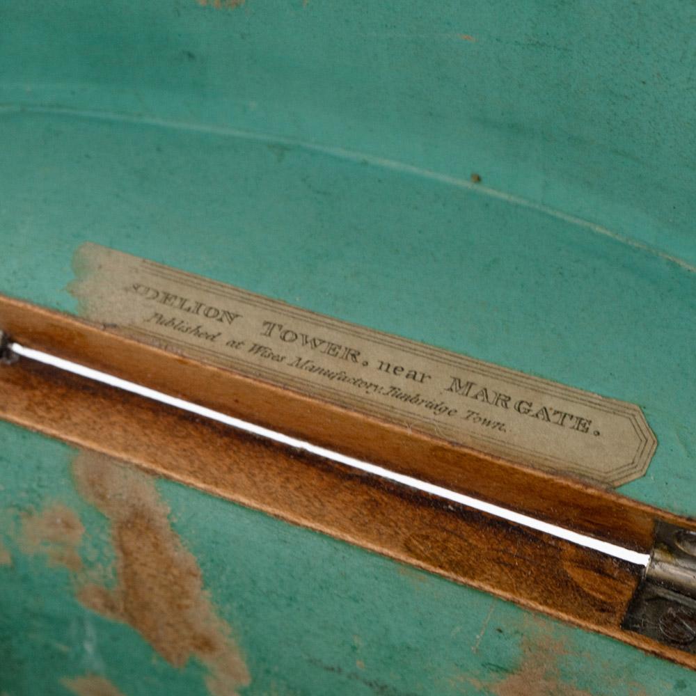 Tunbridge Ware Box – Swing Handled George Wise Label c1815 For Sale 4