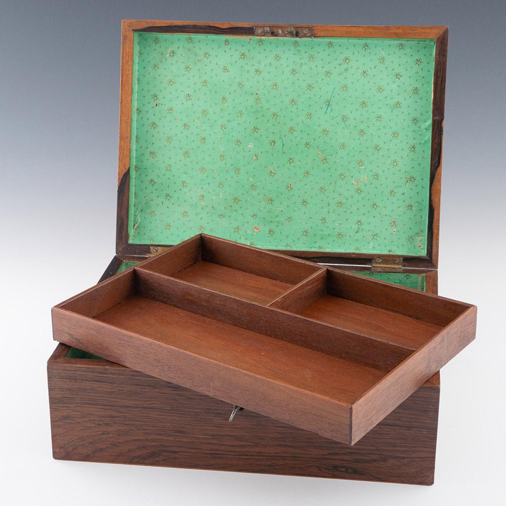 British Tunbridge Ware Box with Image of Tonbridge Castle c1840 For Sale