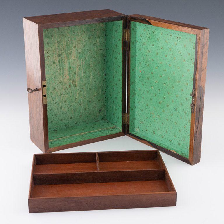 Tunbridge Ware Box with Image of Tonbridge Castle c1840 In Good Condition For Sale In Tunbridge Wells, GB