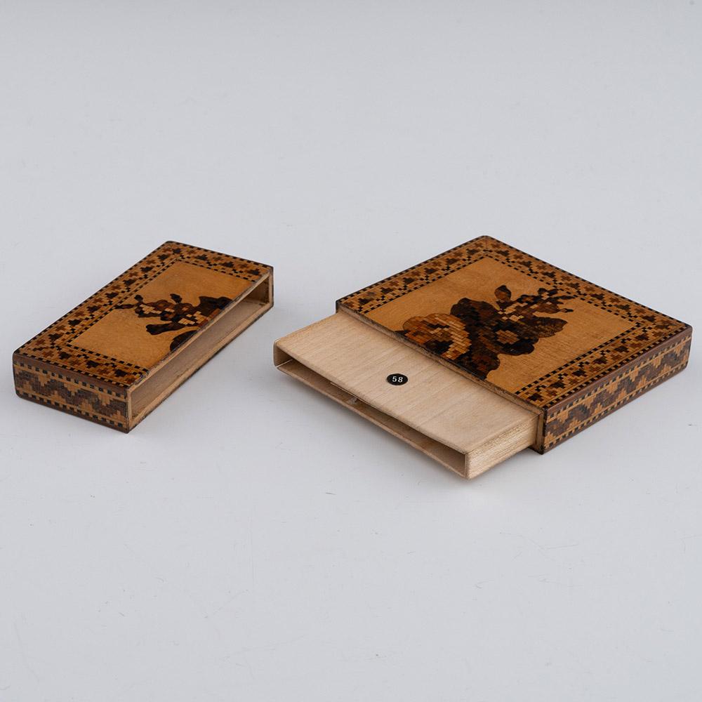 Tunbridge Ware Card Case George Wise Jr c1865 For Sale 1