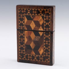 Tunbridge Ware Card Case Probably Burrows c1835