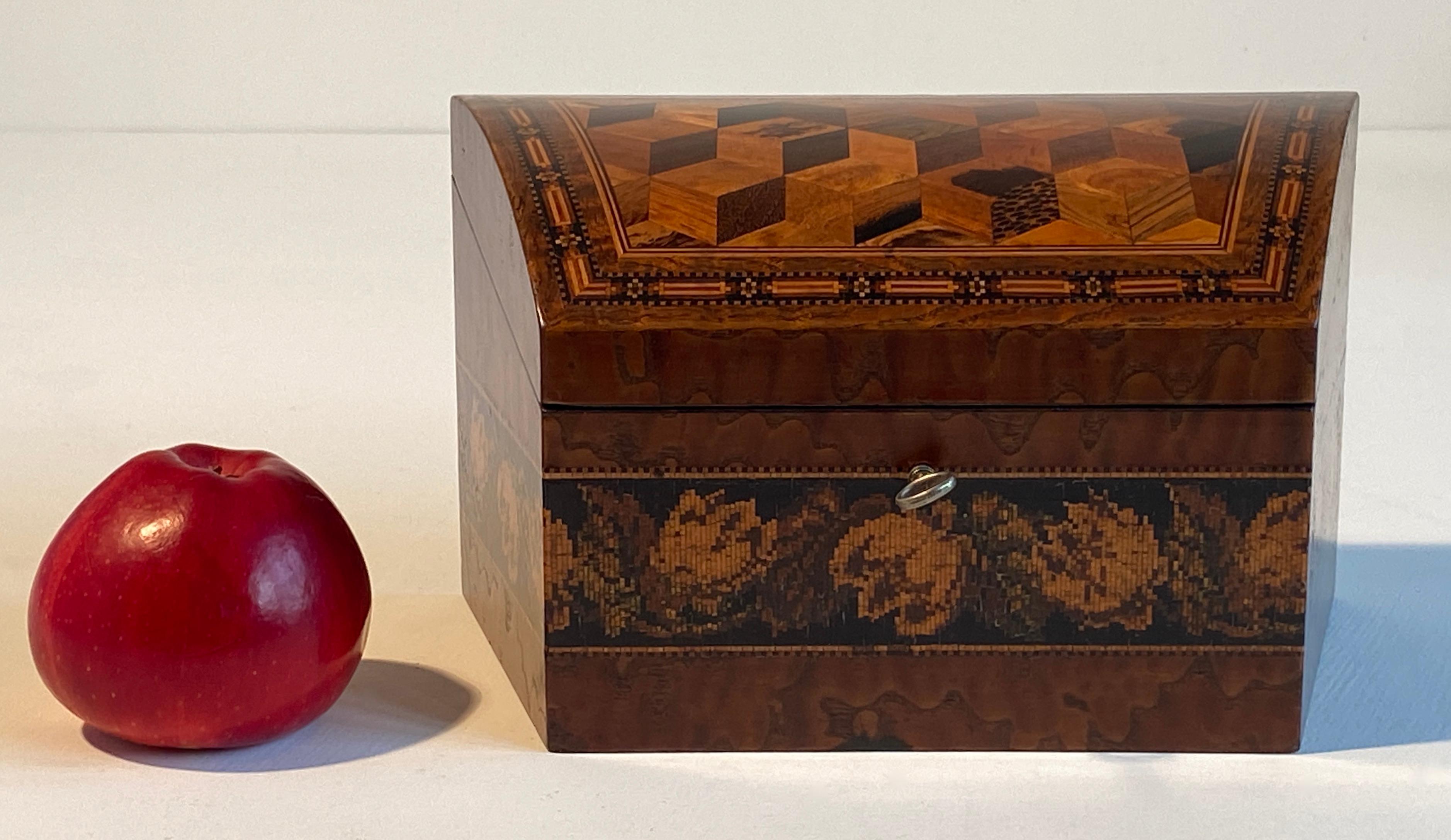 Tunbridge Ware Correspondence Box by Edmund Nye 19th Century For Sale 3