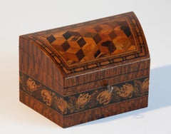 Tunbridge Ware Correspondence Box by Edmund Nye 19th Century