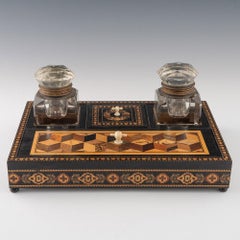 Tunbridge Ware Desk Stand by Thomas Barton c1880