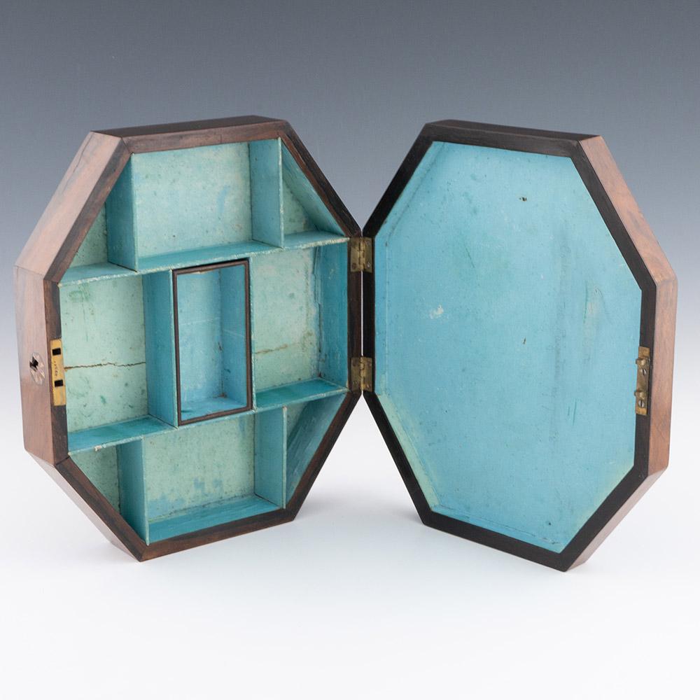 British Tunbridge Ware Games Box with Cubework c1840 For Sale