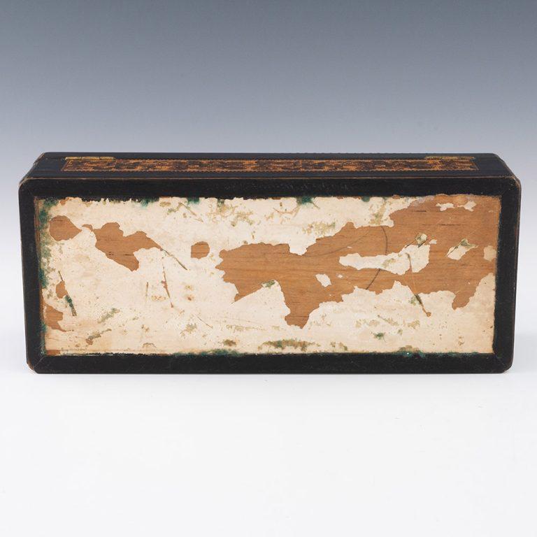 Wood Tunbridge Ware Glove Box Attrib. George Wise Jr c1860 For Sale
