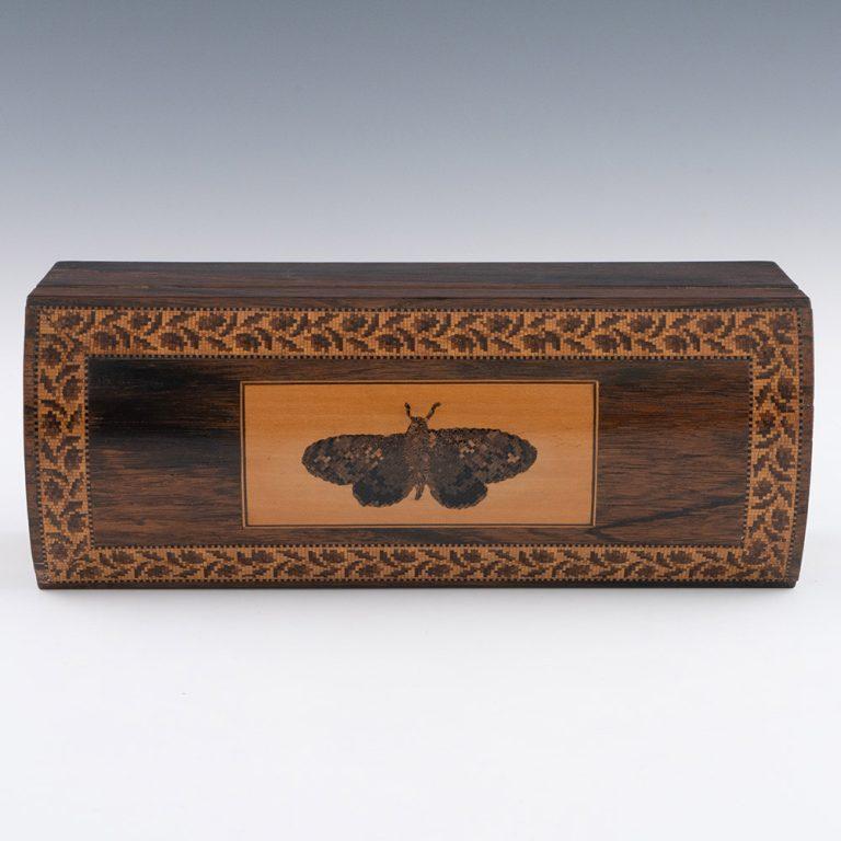 Guantera de Tunbridge Ware de Edmund Nye c1855 Victoriano en venta
