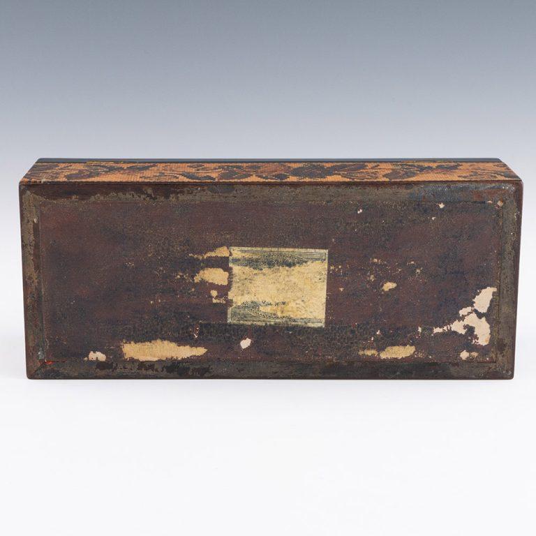 Tunbridge Ware Glove Box by Thomas Barton c1870 For Sale 2