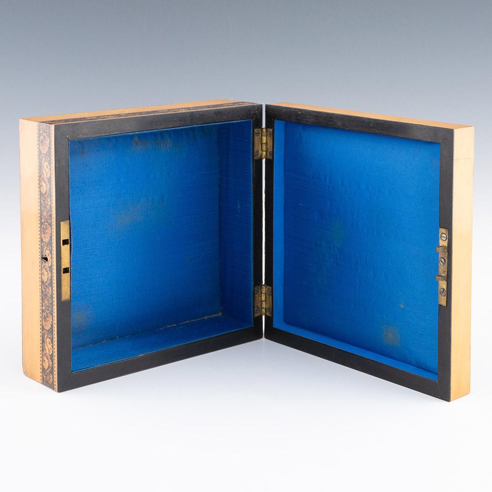 Tunbridge Ware Handkerchief Box George Wise Jnr c1860 For Sale 2