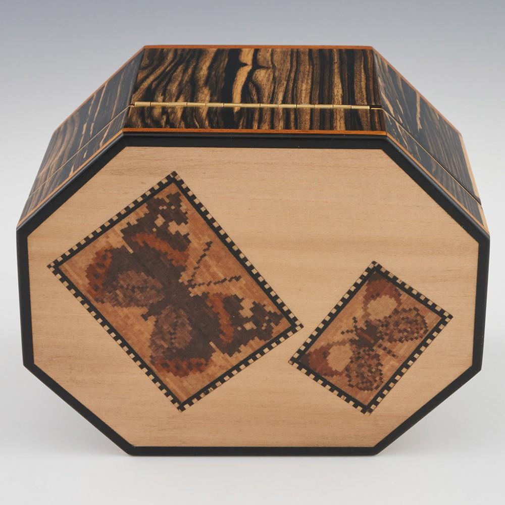 Wood Tunbridge Ware Jewellery Box by Robert Vorley 2022 For Sale