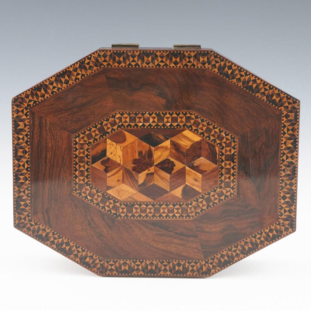 Mid-19th Century Tunbridge Ware Sewing Box c1840 For Sale