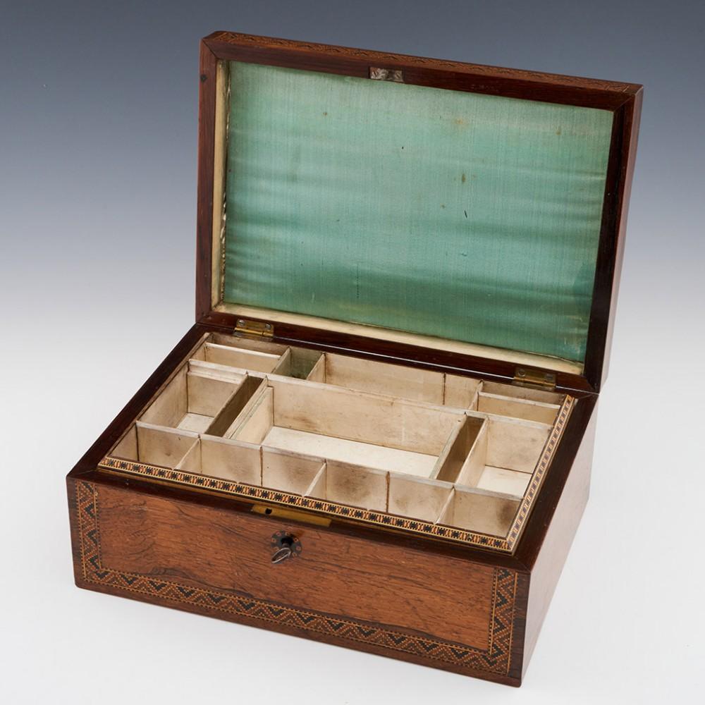 Tunbridge Ware Sewing Box with Eridge Castle Topographic Mosaic, c1860

Additional Information:
Heading: Tunbridge Ware - A Sewing Box with Eridge Castle Topographic Mosaic
Date : c1860
Period : Victorian
Origin : Tunbridge Wells; England
Decoration