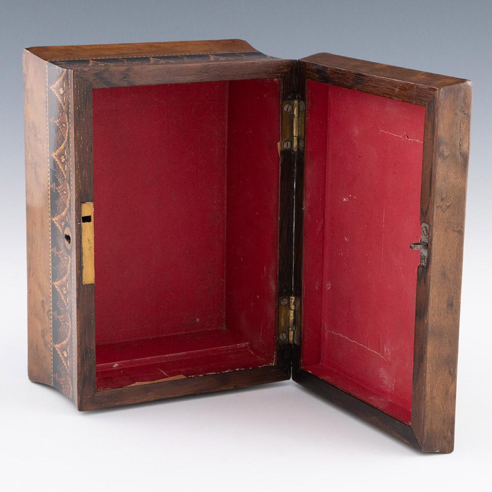 Costurero de Tunbridge Ware con mosaico floral c1860 en venta 3