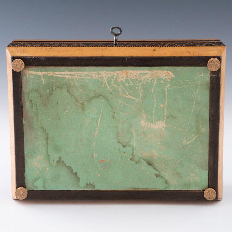 Tunbridge Ware Sewing Box with Geometric Stickware c1840 For Sale 4