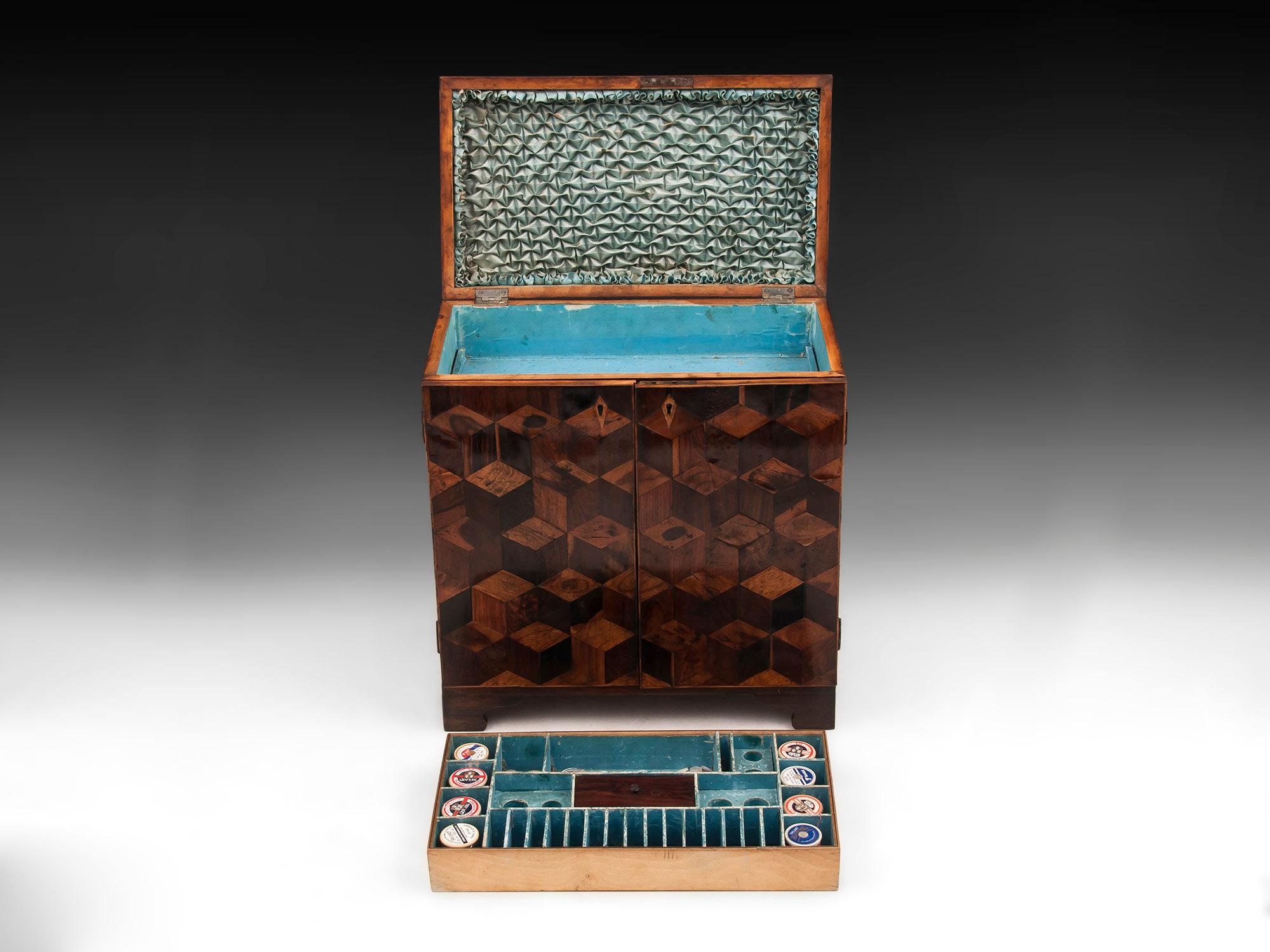 Tunbridge Ware Sewing Cabinet For Sale 6