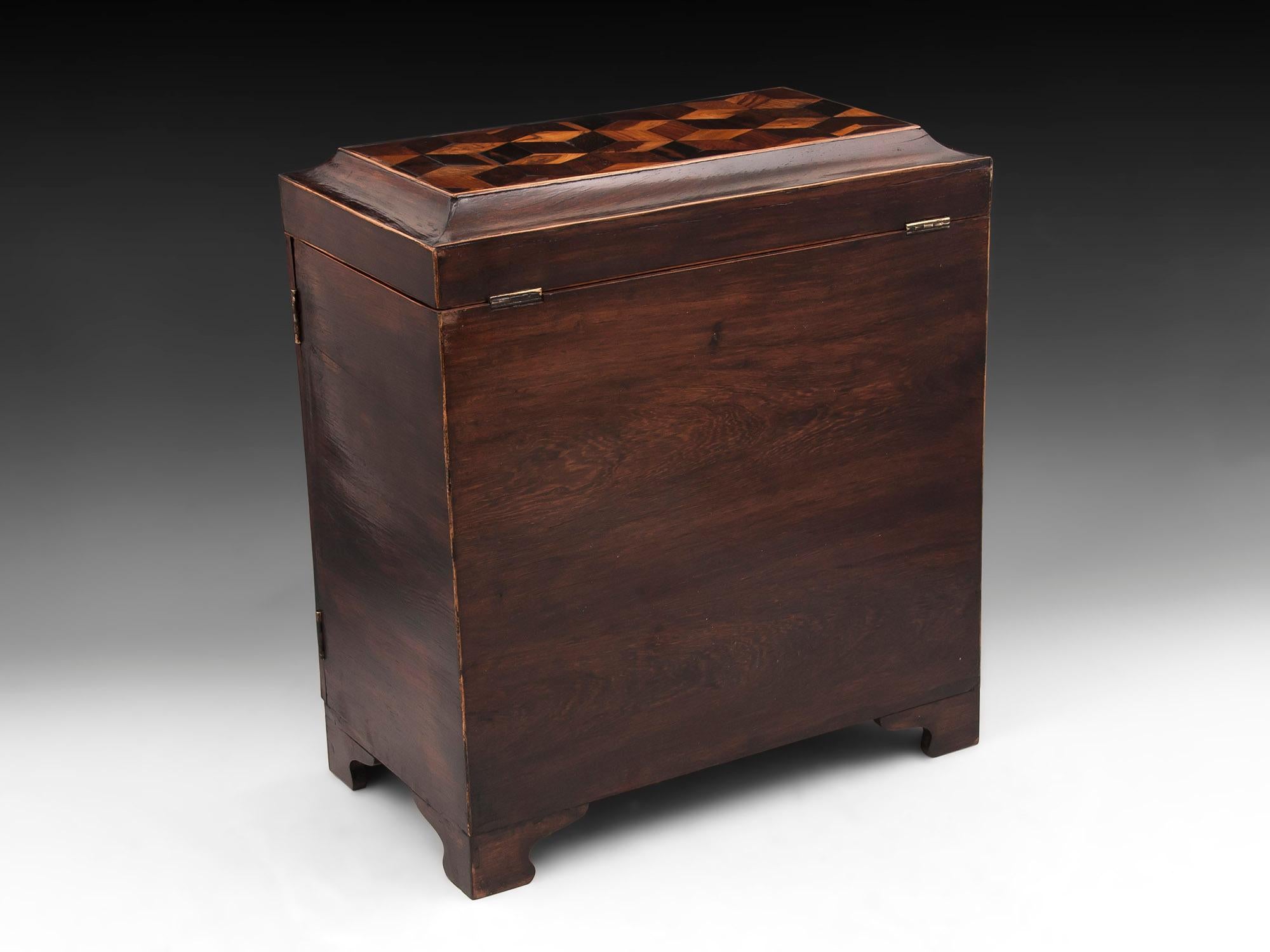 19th Century Tunbridge Ware Sewing Cabinet For Sale
