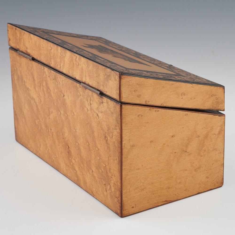 Mosaïque Tunbridge Ware Stationery Box Eridge Castle en vente