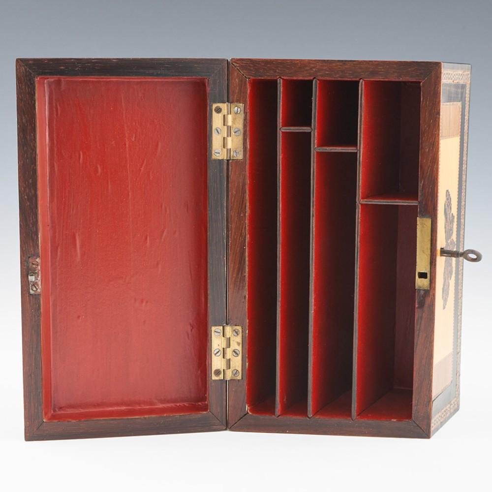 Tunbridge Ware Stationery Box Eridge Castle Bon état - En vente à Tunbridge Wells, GB