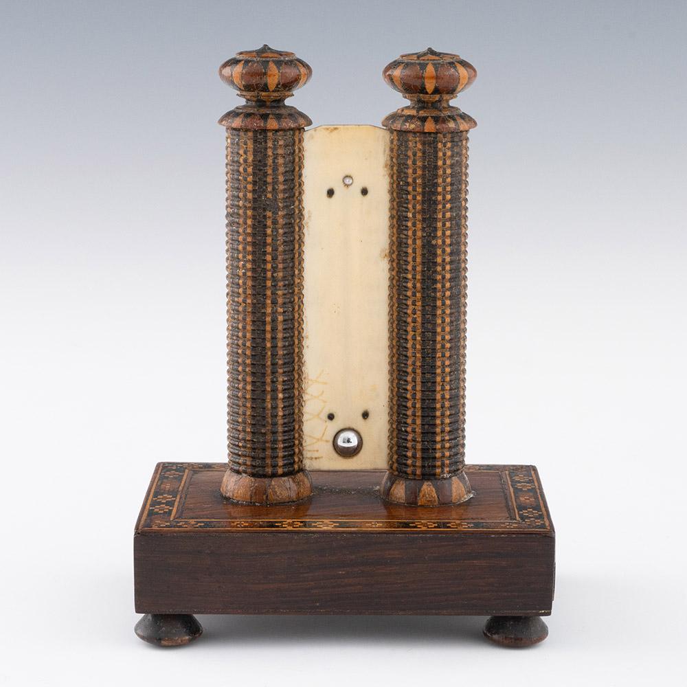 British Tunbridge Ware Thermometer by Henry Hollamby c1860