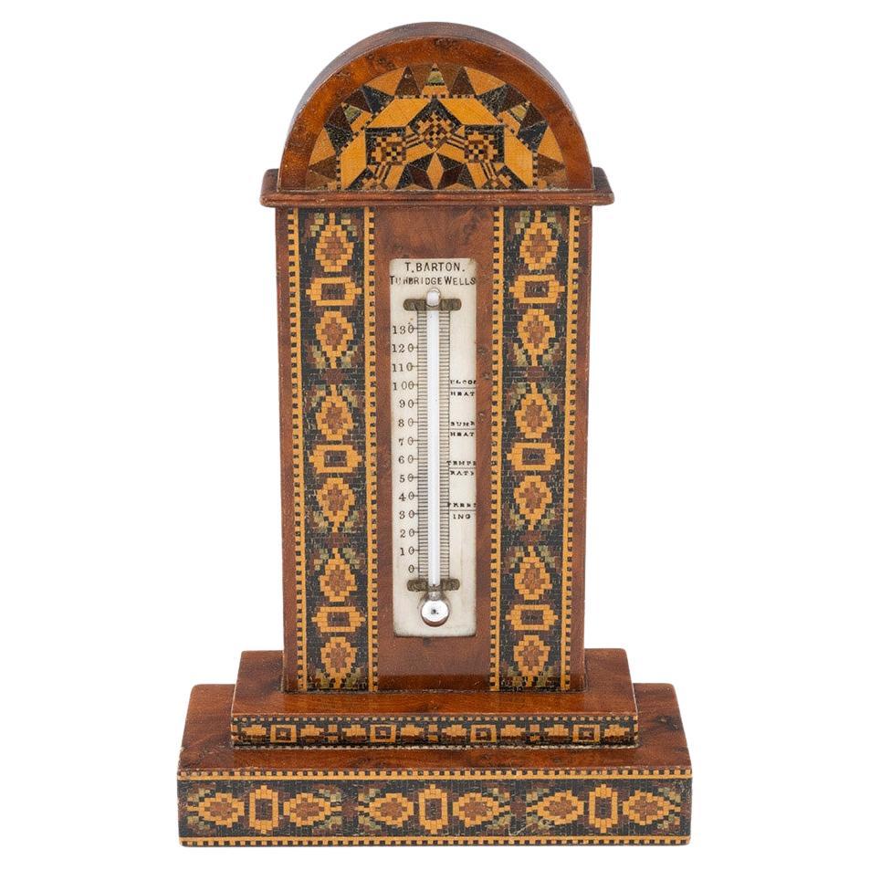 Tunbridge Ware Thermometer by Thomas Barton c1865