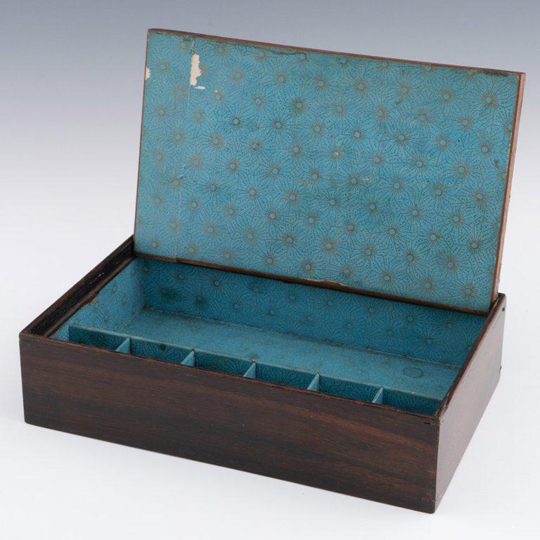Britannico Scatola da lavoro di Tunbridge Ware di Edmund Nye del 1860 ca. in vendita