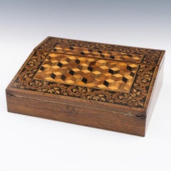 Pendenza da scrittura di Tunbridge Ware di William Upton, 1860 ca.