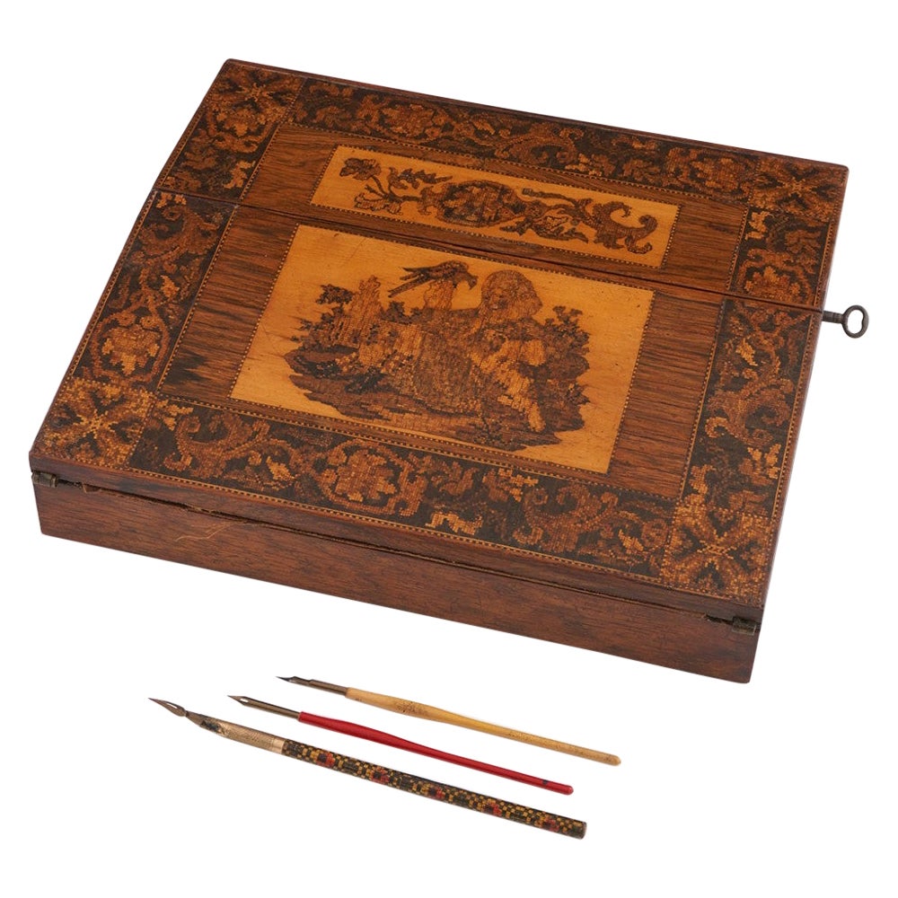 Pente d'écriture Tunbridge Ware vers 1850
