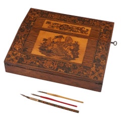Pente d'écriture Tunbridge Ware vers 1850