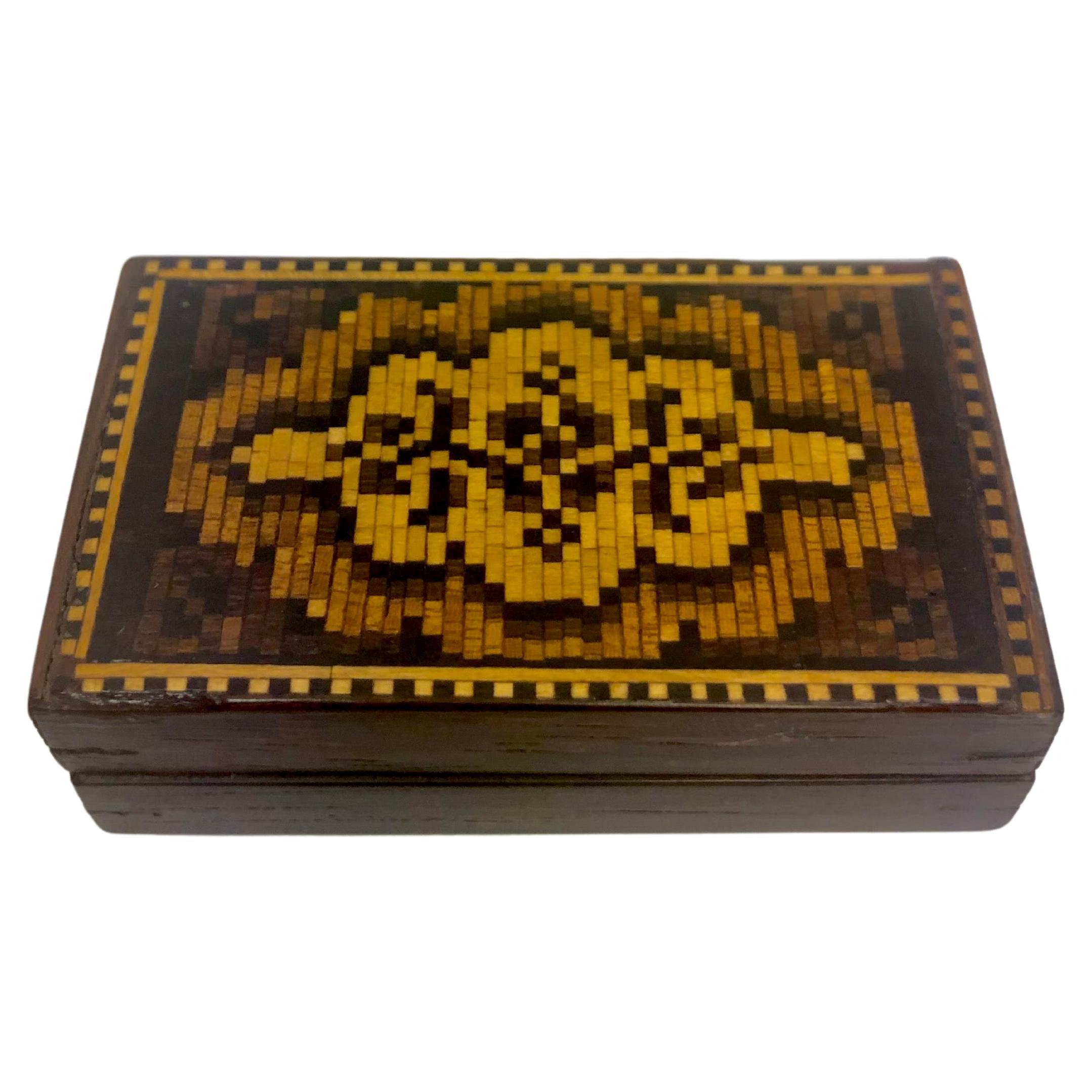 Tunbridge Wooden Trinket Box England 1850s