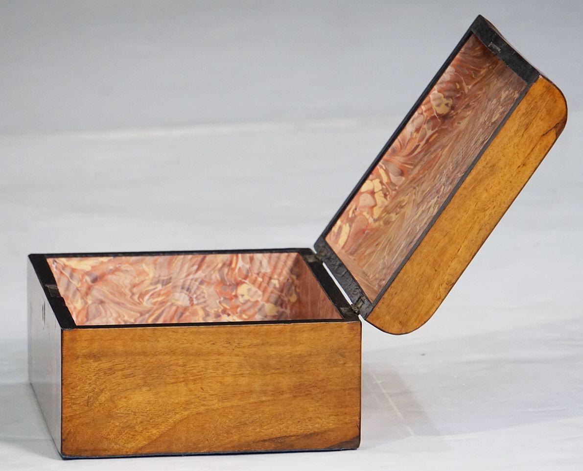 Tunbridgeware Rectangular Box of Inlaid Wood from England For Sale 4