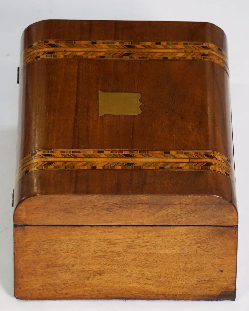 Tunbridgeware Rectangular Box of Inlaid Wood from England For Sale 7