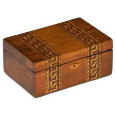 Antique Tunbridgeware Rectangular Box of Inlaid Wood from England