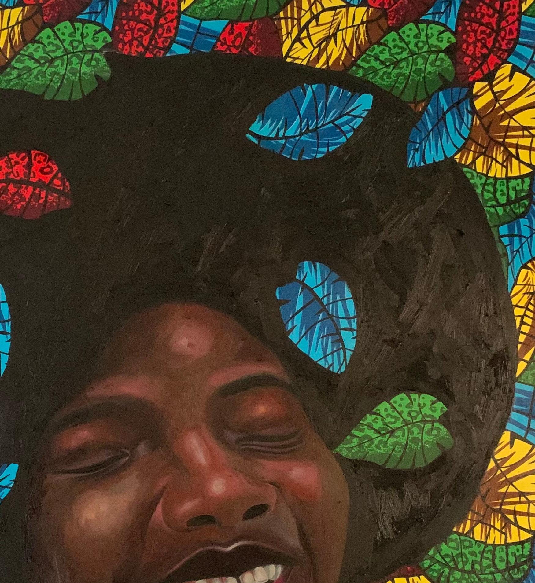  Exhilaration  - Expressionist Painting by Bakare Abubakri-sideeq Babatunde