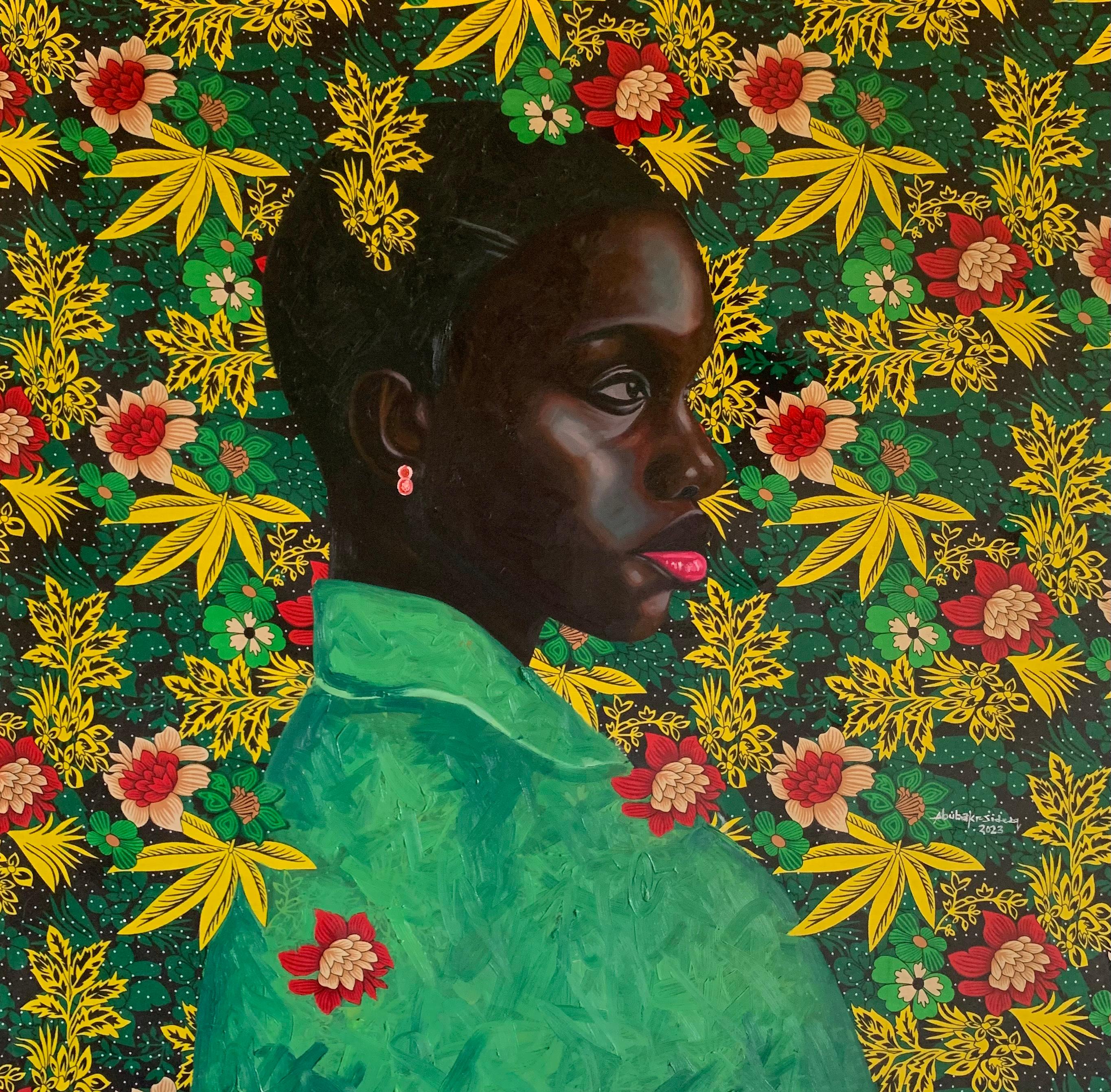 Bakare Abubakri-sideeq Babatunde Portrait Painting - Poised
