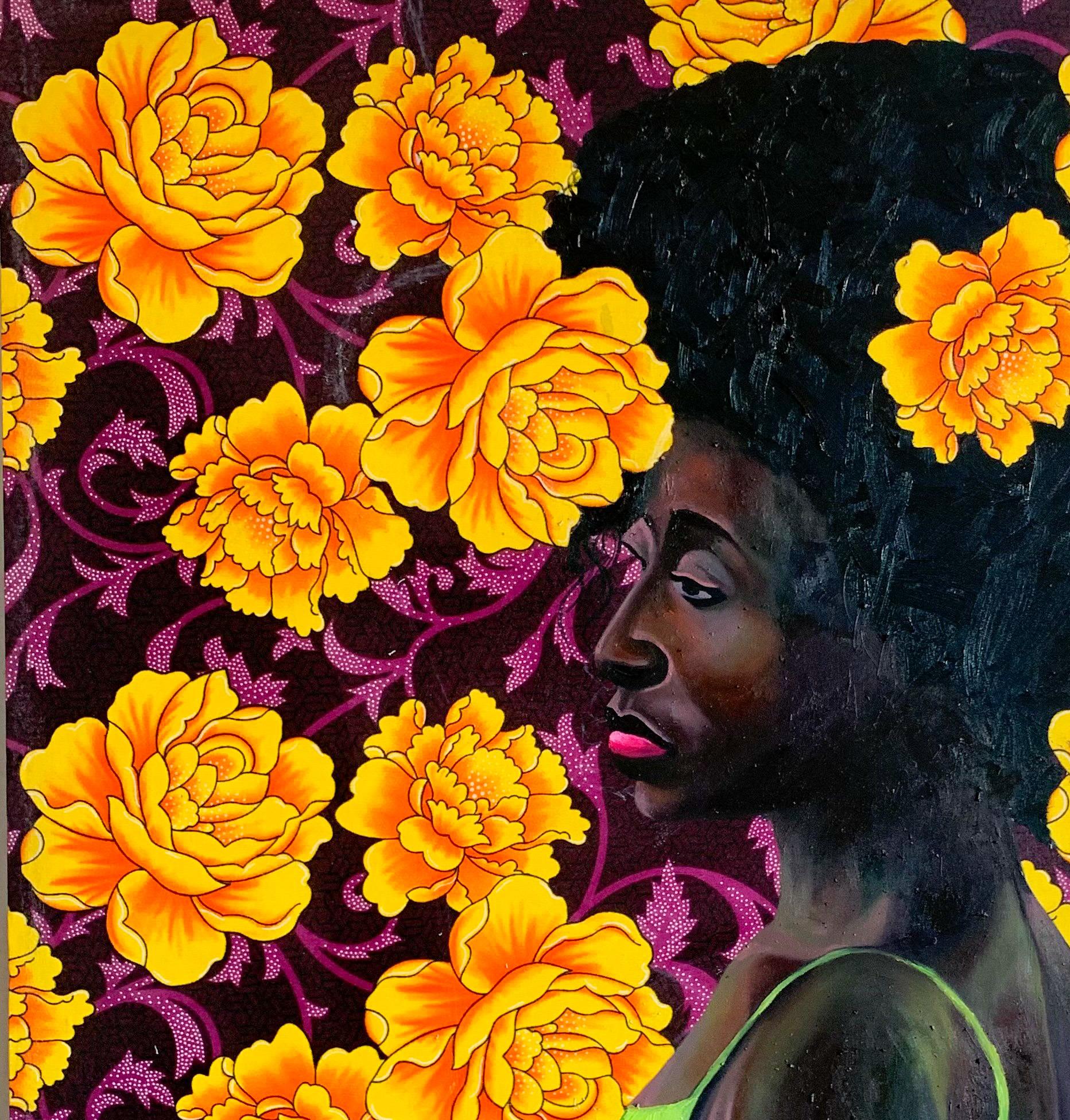 Transzendent der Reflexionen – Painting von Bakare Abubakri-sideeq Babatunde