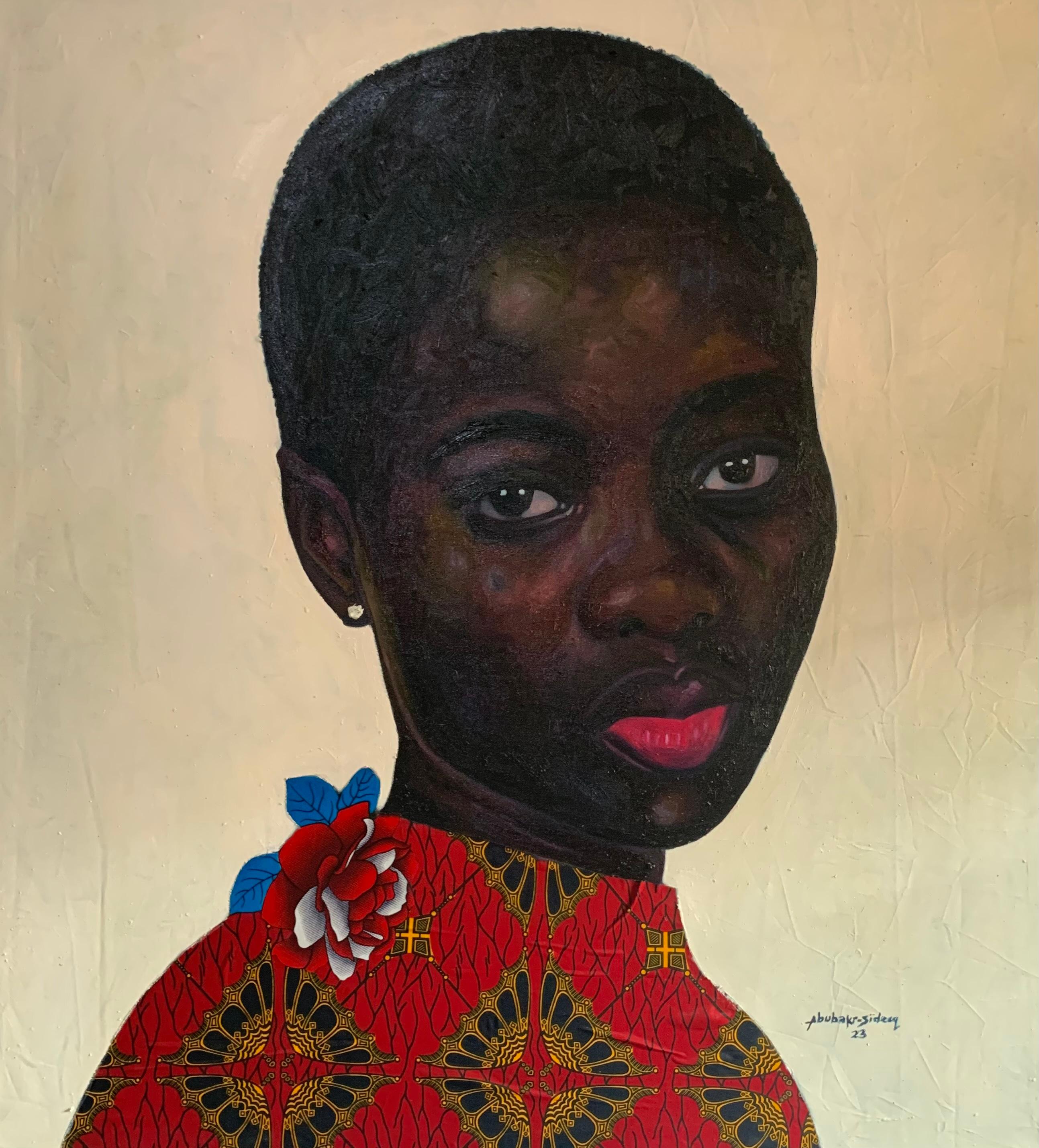 Bakare Abubakri-sideeq Babatunde Portrait Painting - Unchained Soul