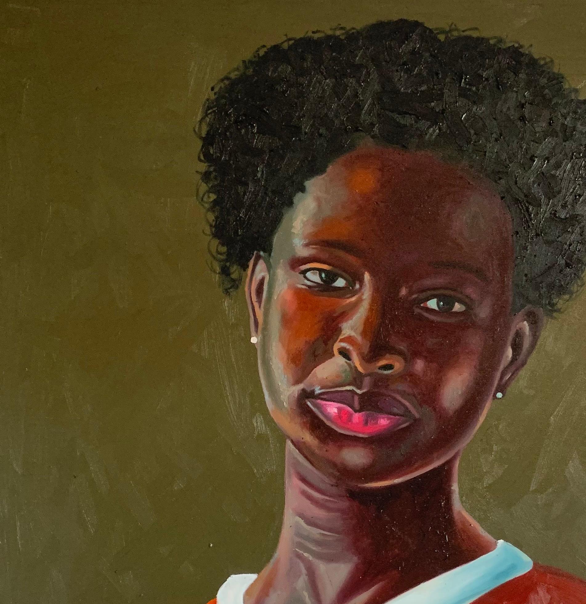 Giovane, dotato e nero - Painting di Bakare Abubakri-sideeq Babatunde