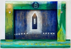 "Hibernation" by Tundë Darvay; 19.5" x 28.75" x .75" Acrylic on Board, 2021