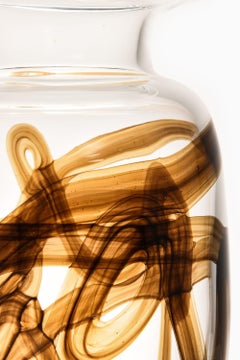 Vase en verre "Tundra" de Michael Bang, années 1970